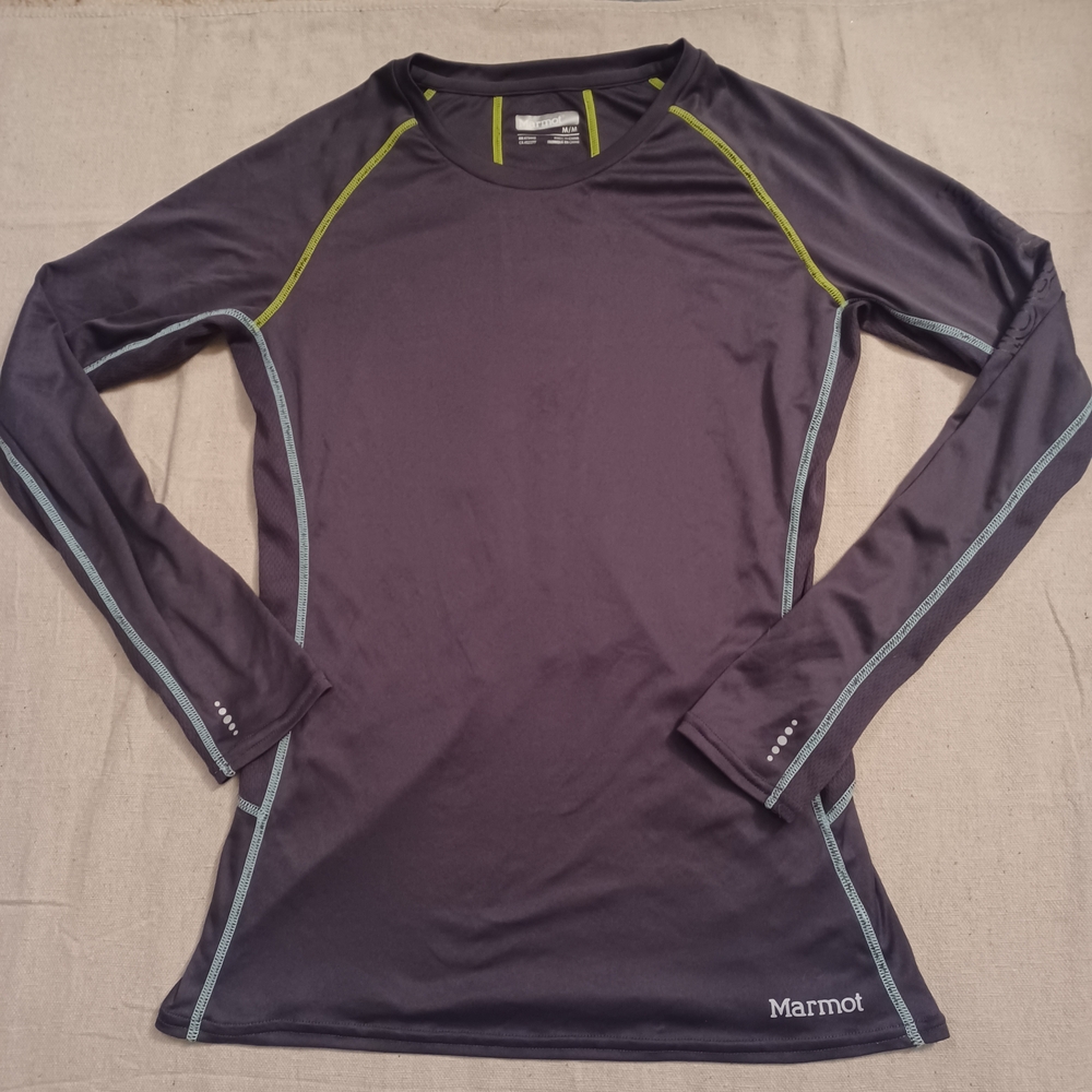Marmot Long Sleeve Base Layer Performance Shirt Women's Size Medium